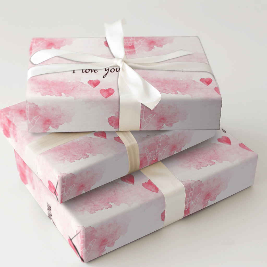 A Sign of Love - Wrapping Paper - Aspen & Arlo