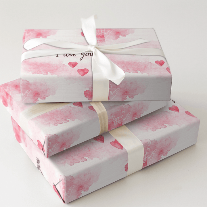 A Sign of Love - Wrapping Paper - Aspen & Arlo