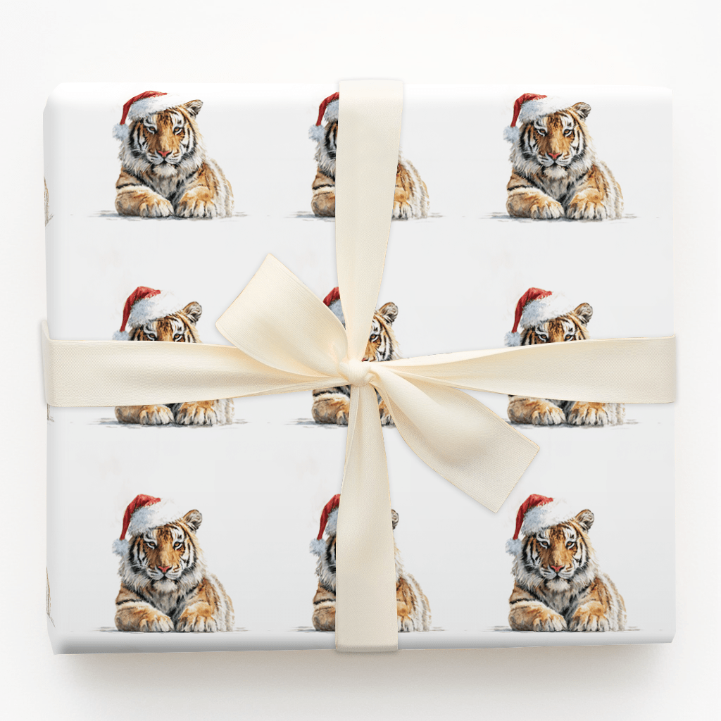 Festive Feline - Wrapping Paper - Aspen & Arlo