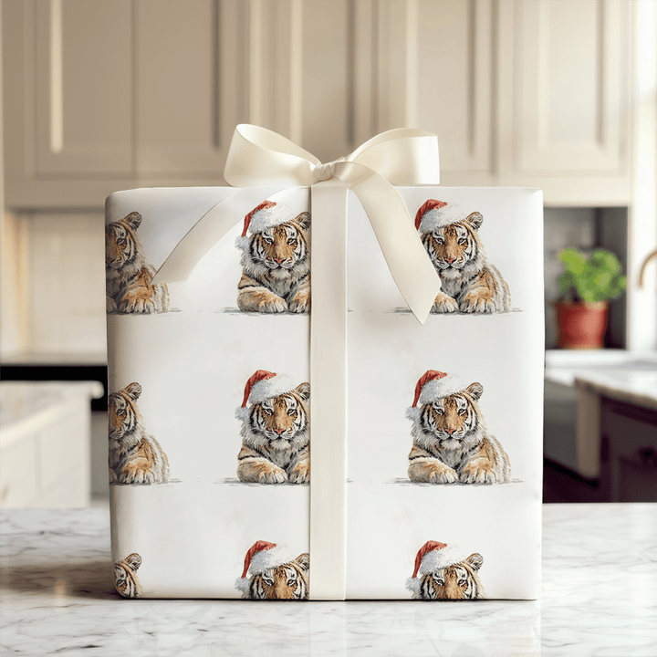 Festive Feline - Wrapping Paper - Aspen & Arlo