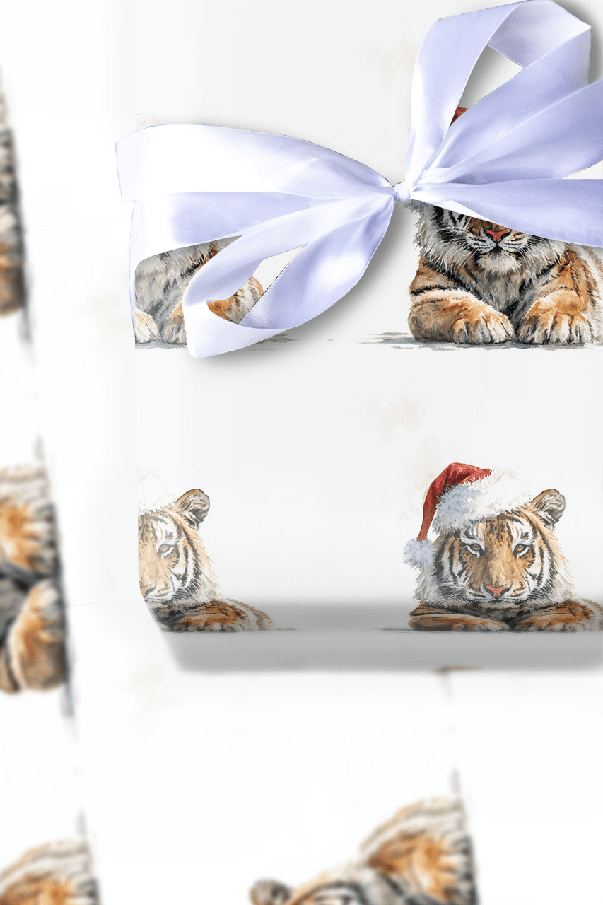 Festive Feline - Wrapping Paper - Aspen & Arlo