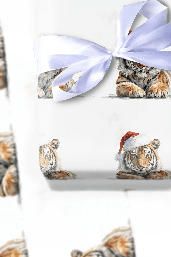 Festive Feline - Wrapping Paper - Aspen & Arlo
