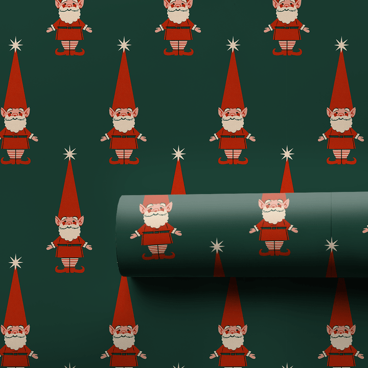 Vintage Elves - Wrapping Paper - Aspen & Arlo
