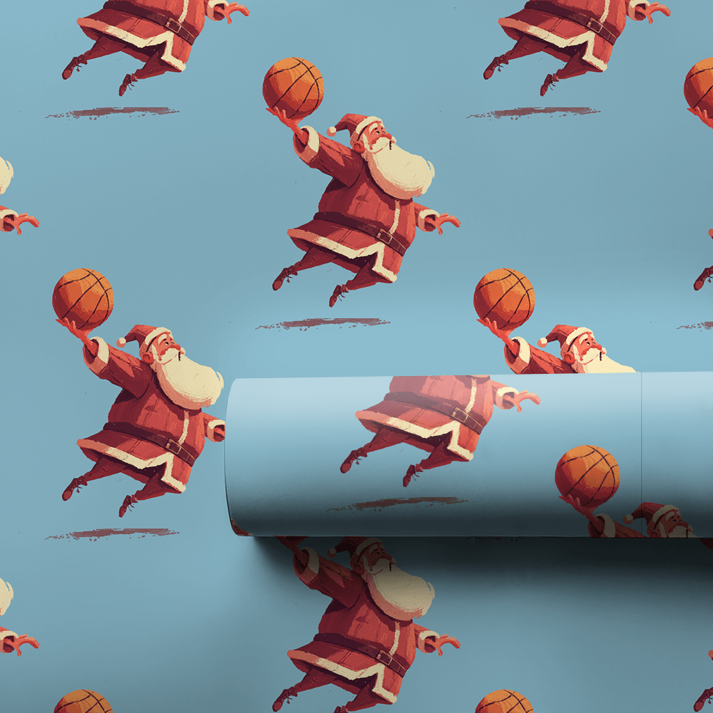 Holiday Hoopsters - Wrapping Paper - Aspen & Arlo