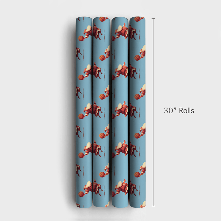 Holiday Hoopsters - Wrapping Paper - Aspen & Arlo