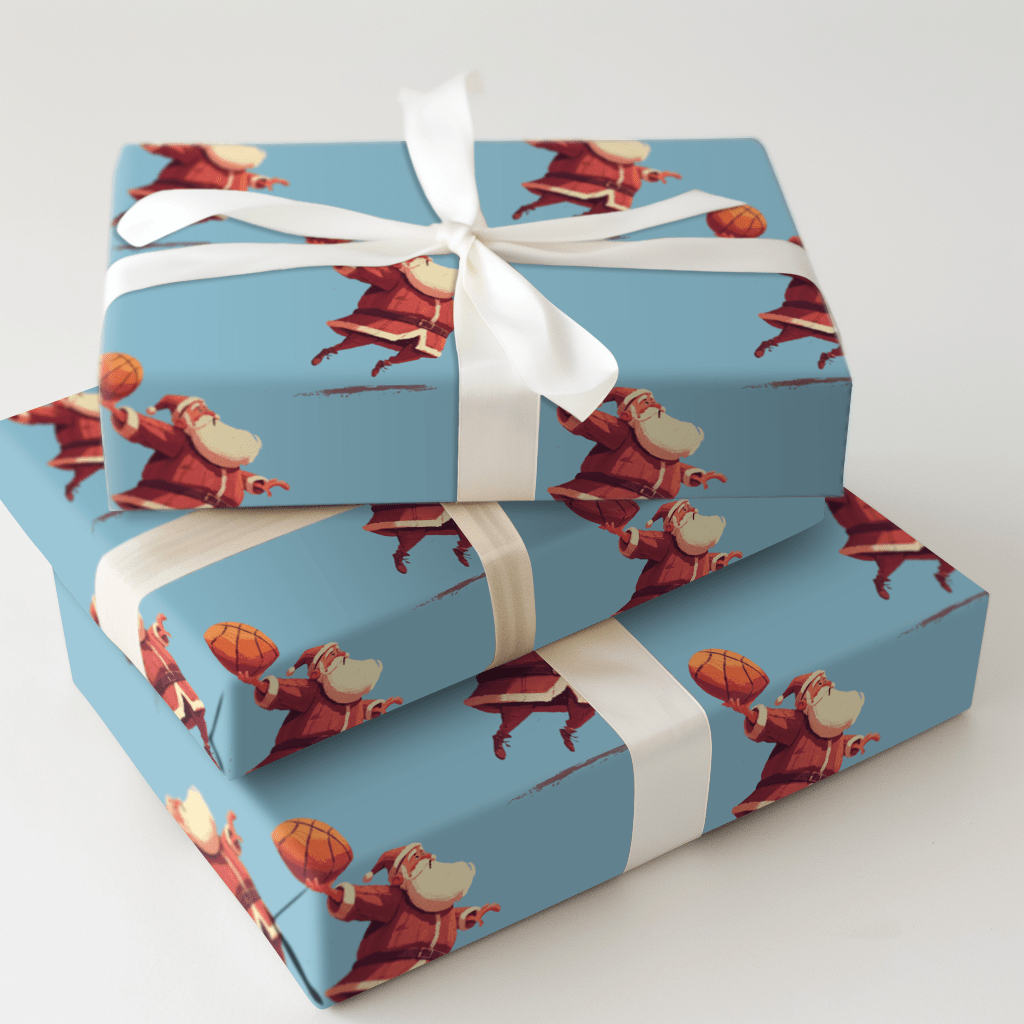 Holiday Hoopsters - Wrapping Paper - Aspen & Arlo