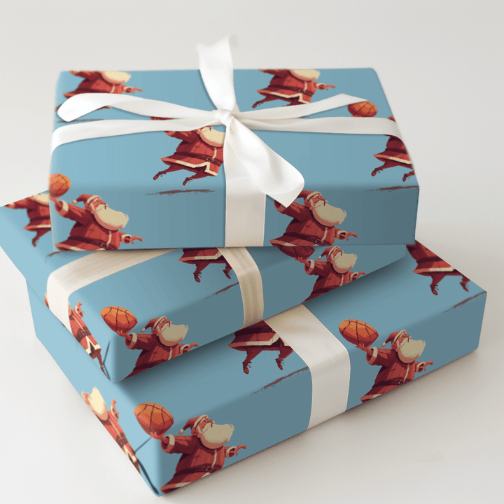 Holiday Hoopsters - Wrapping Paper - Aspen & Arlo