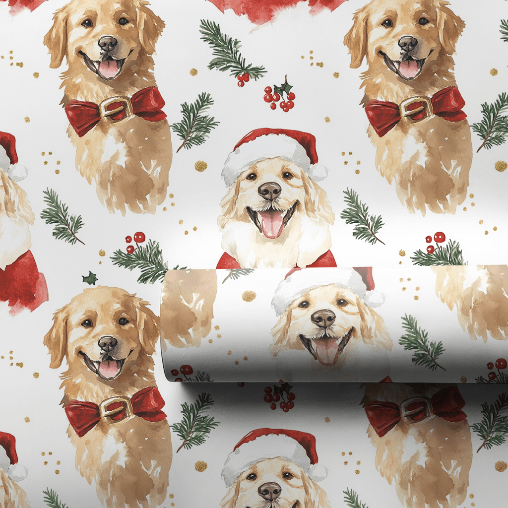 Retrieving Holiday Cheer - Wrapping Paper - Aspen & Arlo