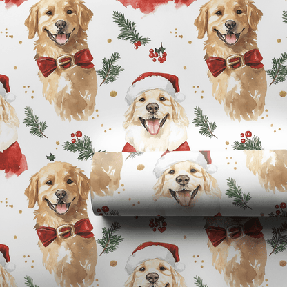 Retrieving Holiday Cheer - Wrapping Paper - Aspen & Arlo