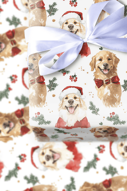 Retrieving Holiday Cheer - Wrapping Paper - Aspen & Arlo