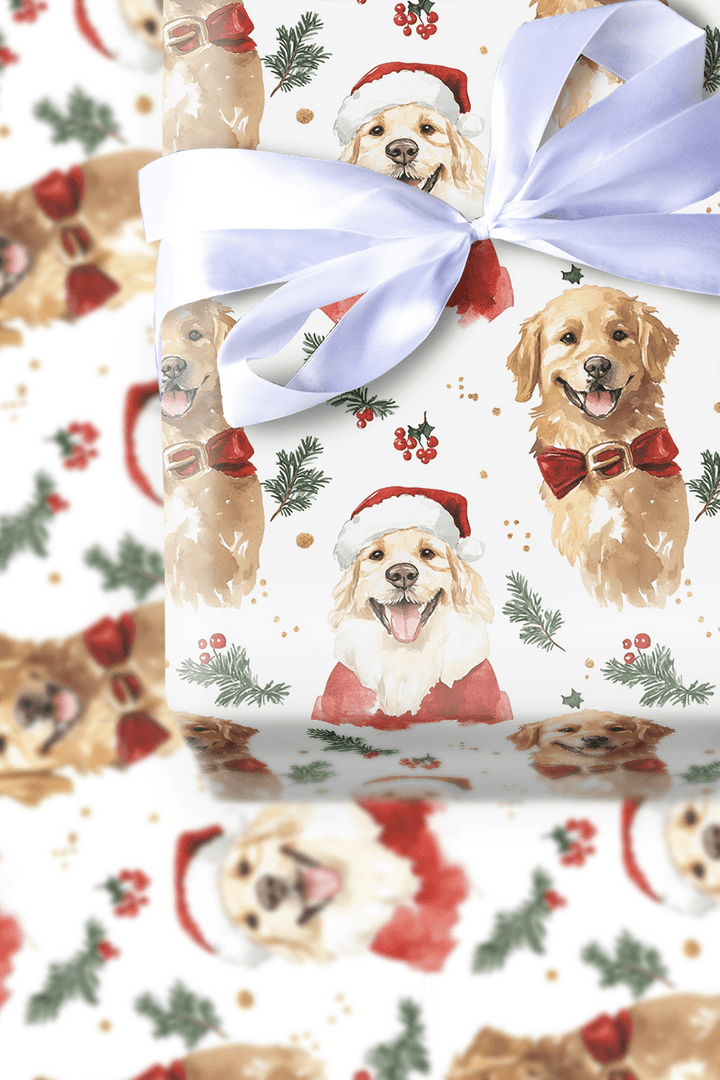 Retrieving Holiday Cheer - Wrapping Paper - Aspen & Arlo
