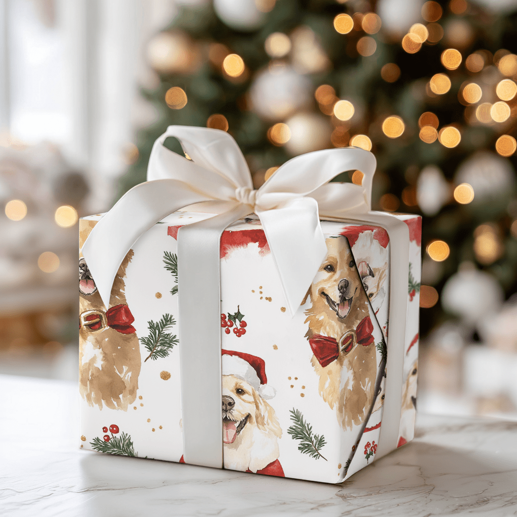 Retrieving Holiday Cheer - Wrapping Paper - Aspen & Arlo