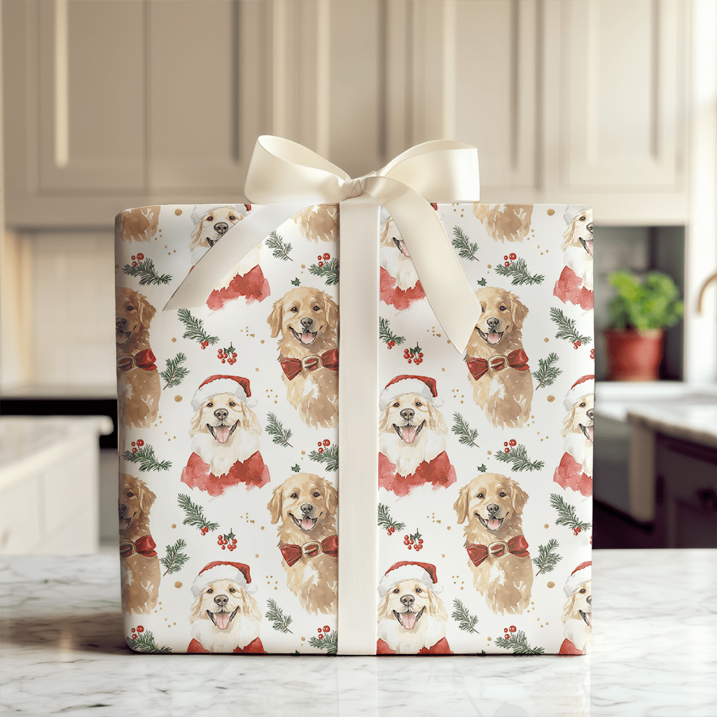 Retrieving Holiday Cheer - Wrapping Paper - Aspen & Arlo
