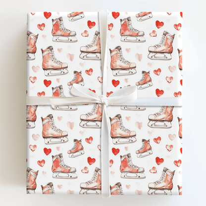 Skating into Love - Wrapping Paper - Aspen & Arlo