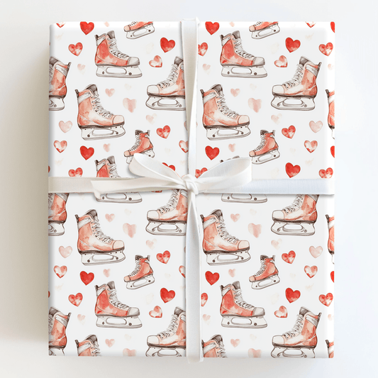 Skating into Love - Wrapping Paper - Aspen & Arlo