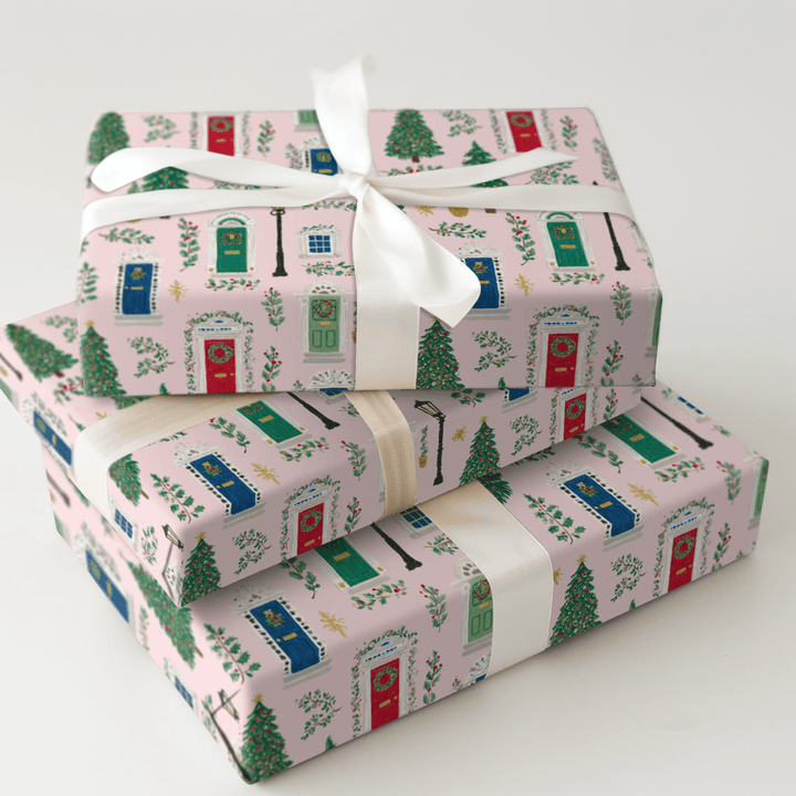 Christmas on the Block - Wrapping Paper - Aspen & Arlo