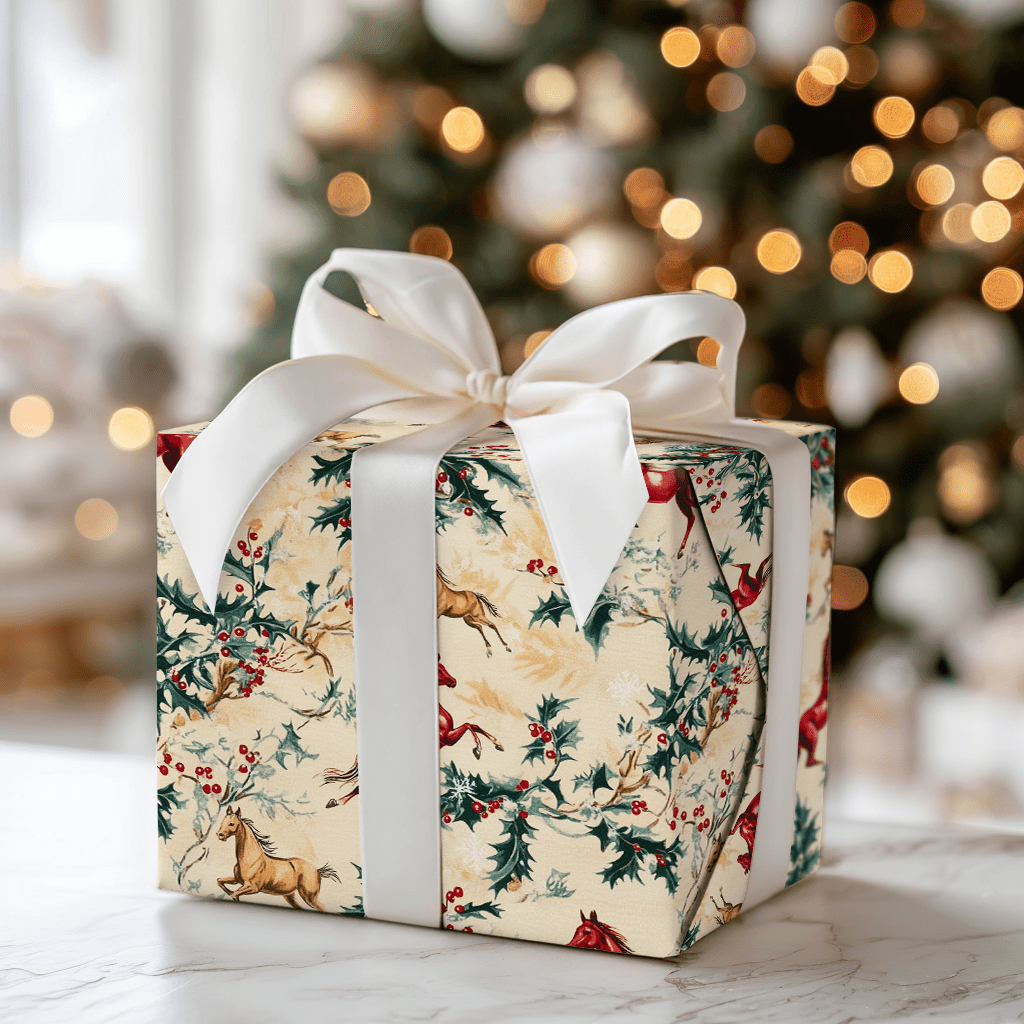 Holly and Hooves - Wrapping Paper - Aspen & Arlo