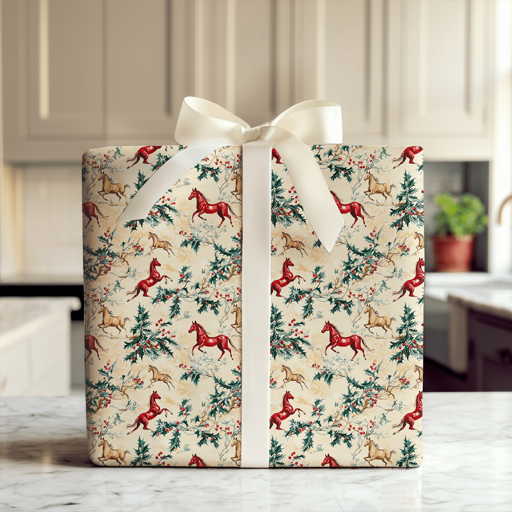 Holly and Hooves - Wrapping Paper - Aspen & Arlo