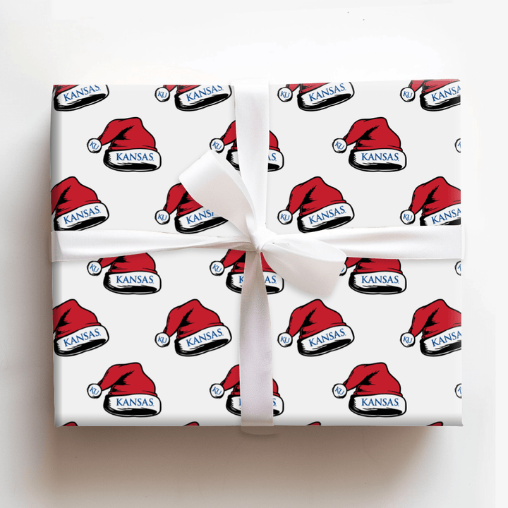 Rock Chalk Santa Hawk - Wrapping Paper - Aspen & Arlo