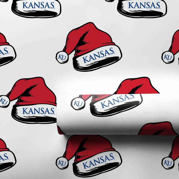 Rock Chalk Santa Hawk - Wrapping Paper - Aspen & Arlo