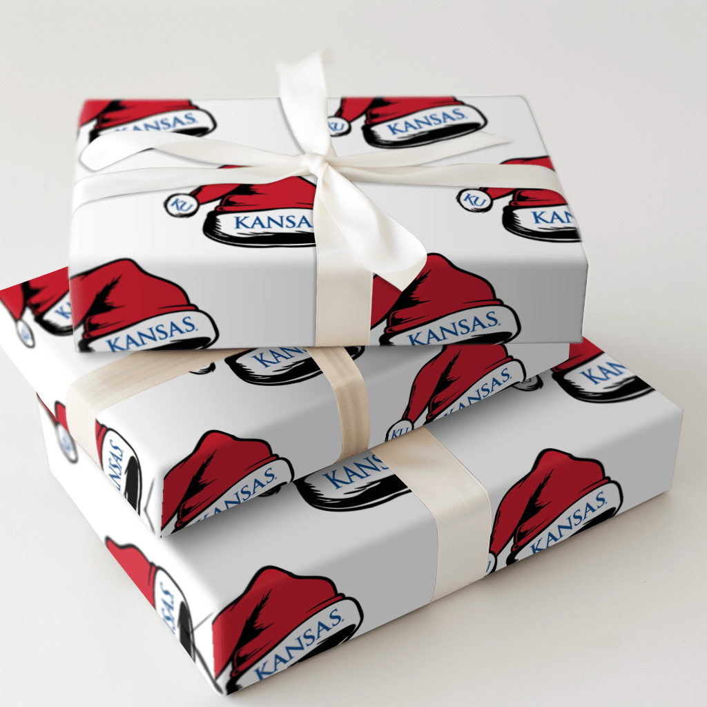 Rock Chalk Santa Hawk - Wrapping Paper - Aspen & Arlo