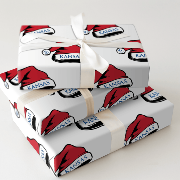 Rock Chalk Santa Hawk - Wrapping Paper - Aspen & Arlo