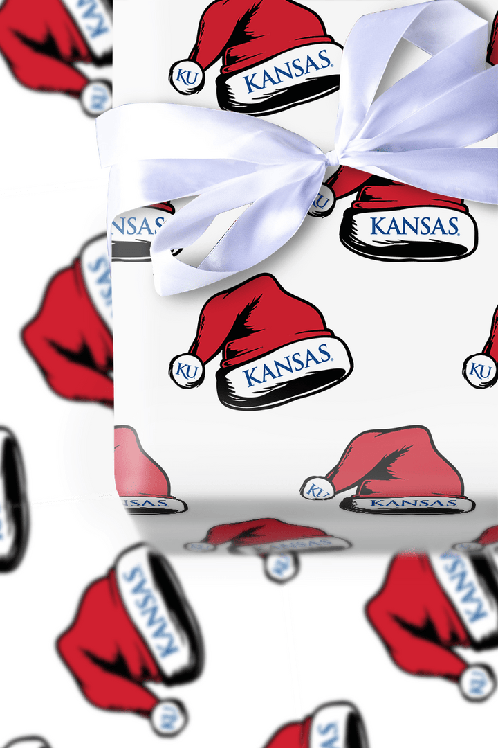 Rock Chalk Santa Hawk - Wrapping Paper - Aspen & Arlo