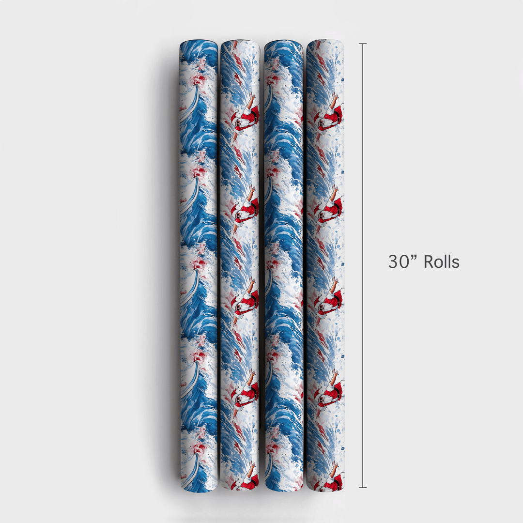 Surf's Up, Santa - Wrapping Paper - Aspen & Arlo