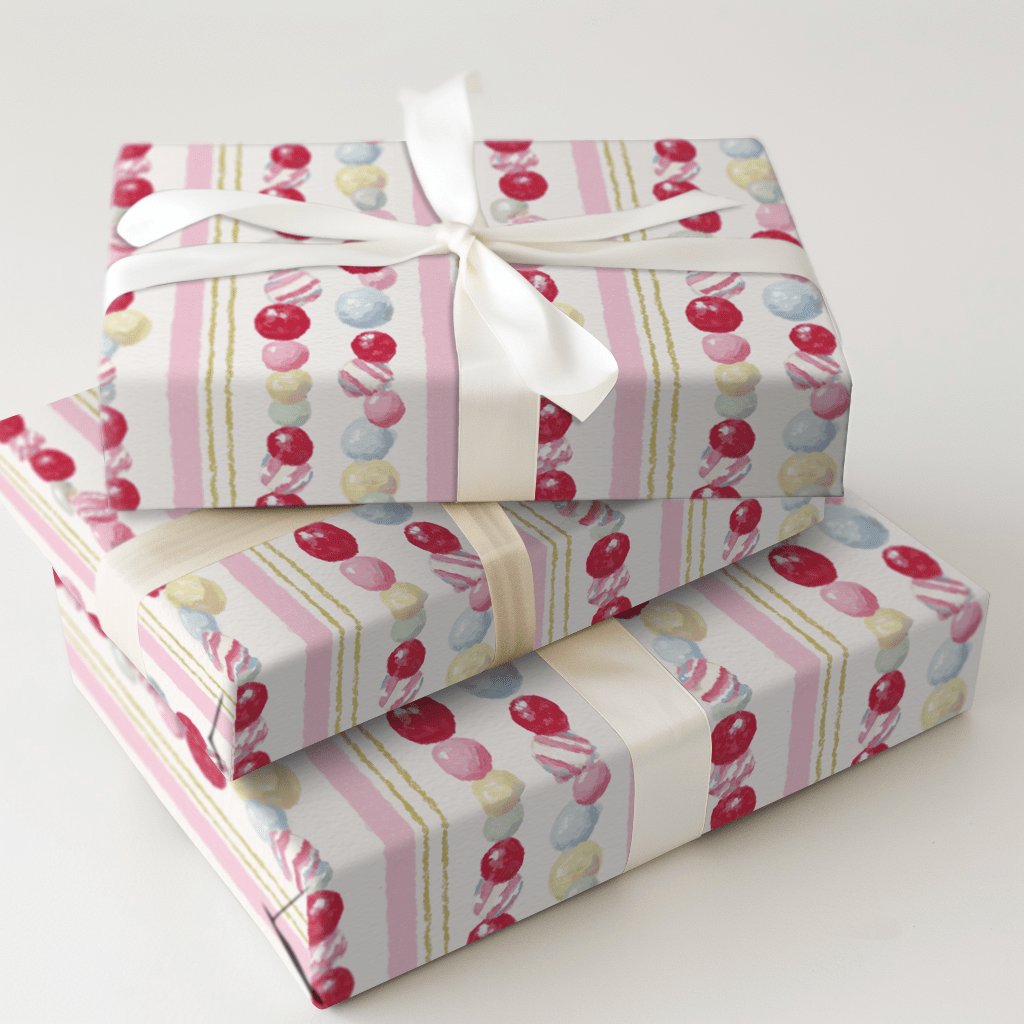 Sugar Stripe - Wrapping Paper - Aspen & Arlo