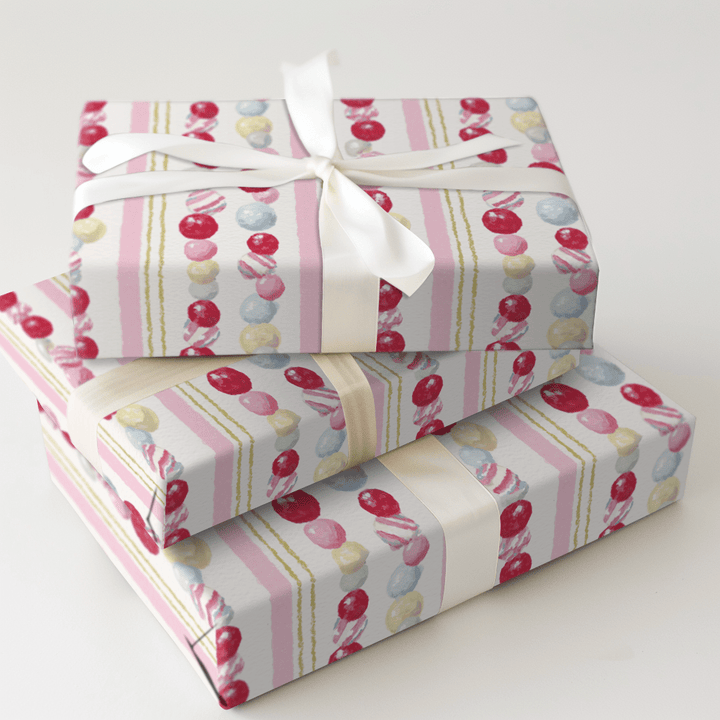 Sugar Stripe - Wrapping Paper - Aspen & Arlo
