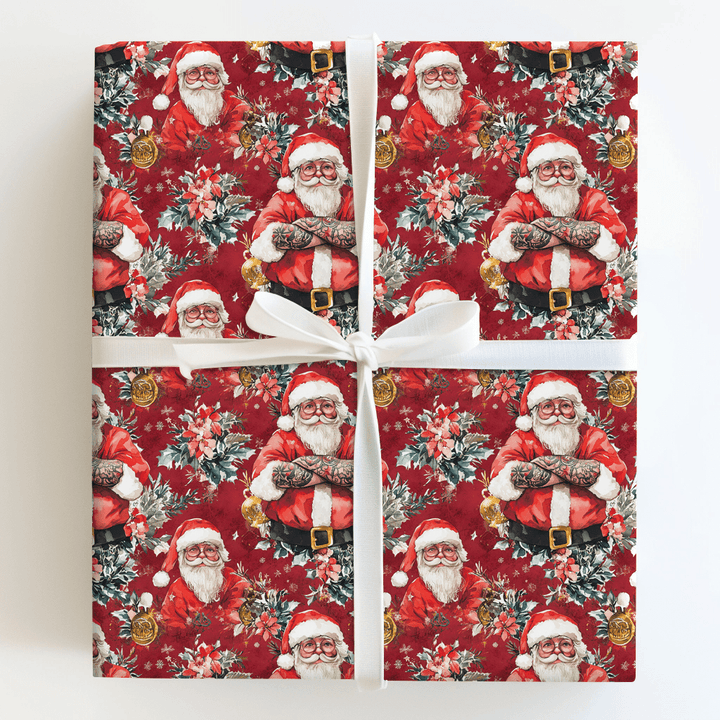 Sleigh Bells and Tattoos - Wrapping Paper - Aspen & Arlo