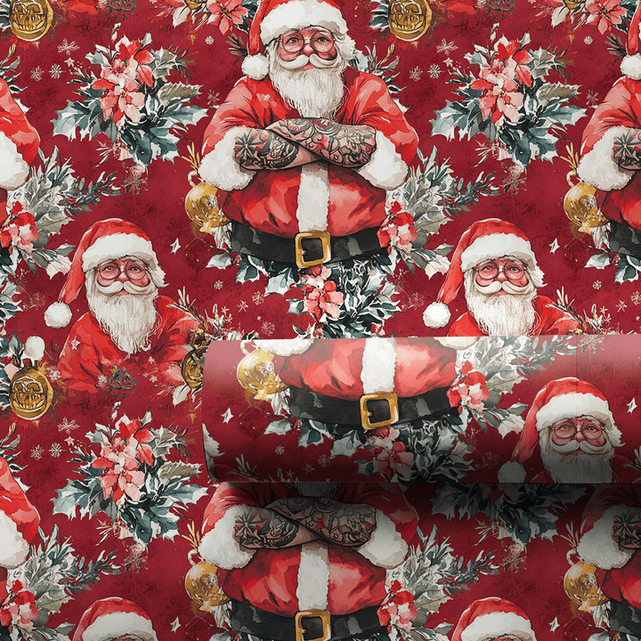 Sleigh Bells and Tattoos - Wrapping Paper - Aspen & Arlo