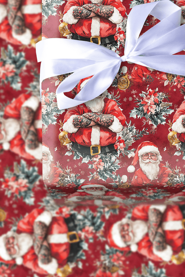 Sleigh Bells and Tattoos - Wrapping Paper - Aspen & Arlo