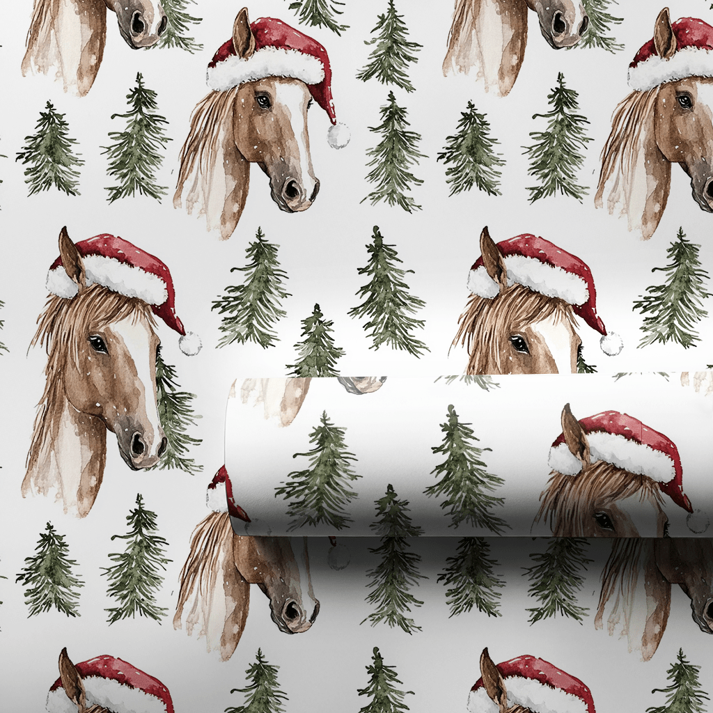 Horse Barn Cheer - Wrapping Paper - Aspen & Arlo