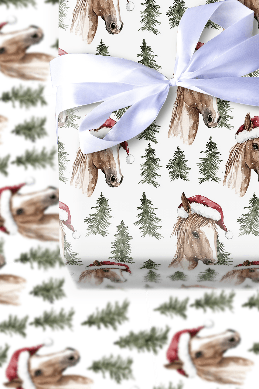 Horse Barn Cheer - Wrapping Paper - Aspen & Arlo
