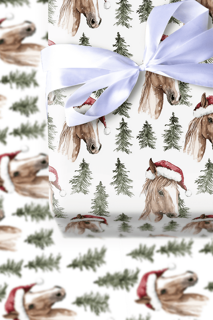 Horse Barn Cheer - Wrapping Paper - Aspen & Arlo