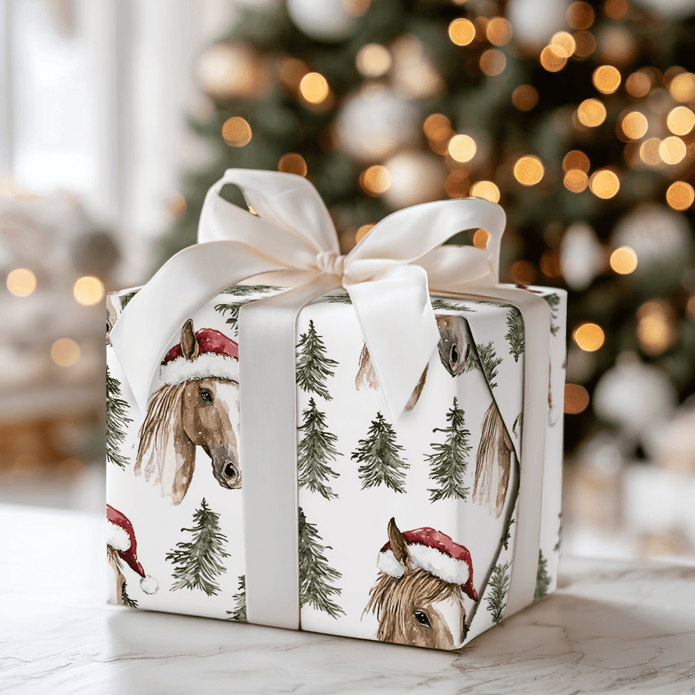 Horse Barn Cheer - Wrapping Paper - Aspen & Arlo