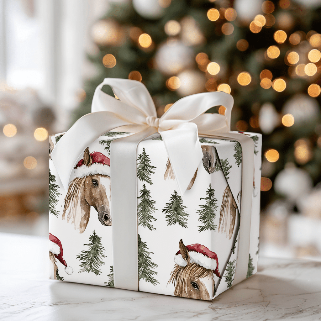 Horse Barn Cheer - Wrapping Paper - Aspen & Arlo