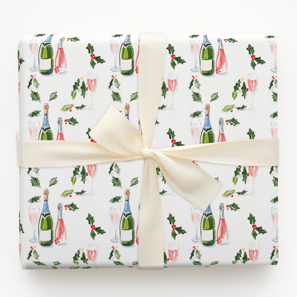 Mistletoe & Bubbly - Wrapping Paper - Aspen & Arlo