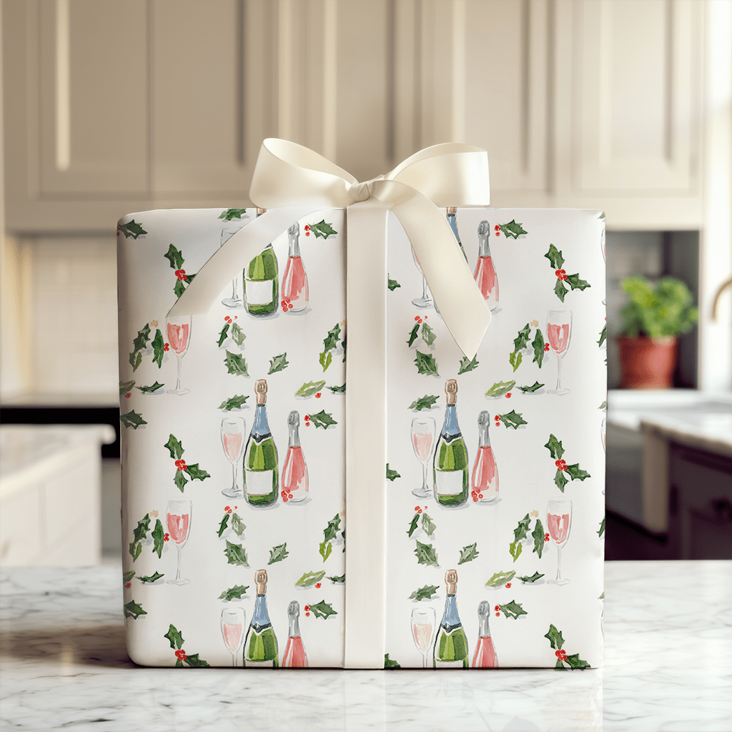 Mistletoe & Bubbly - Wrapping Paper - Aspen & Arlo