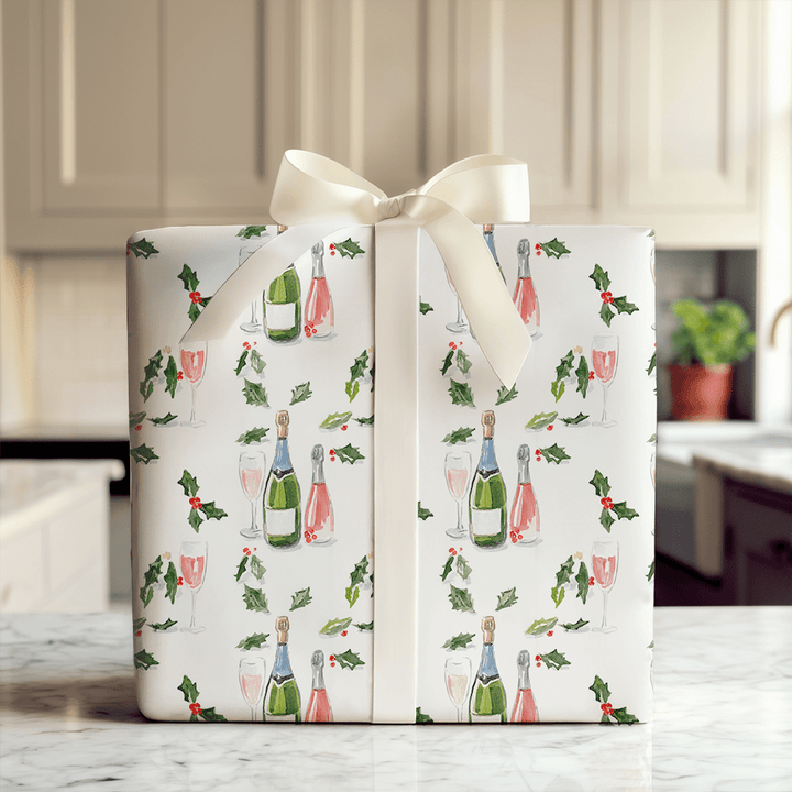 Mistletoe & Bubbly - Wrapping Paper - Aspen & Arlo