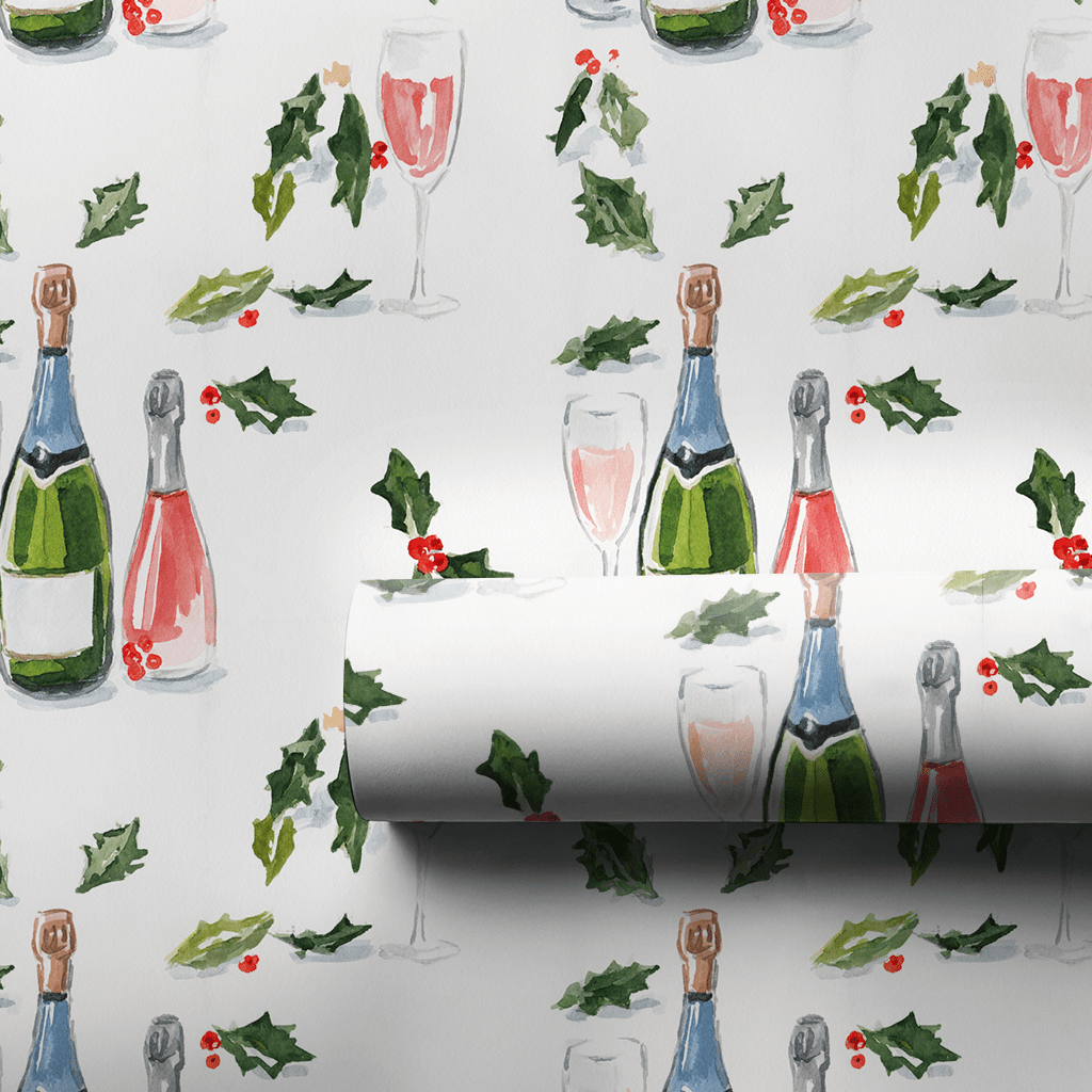 Mistletoe & Bubbly - Wrapping Paper - Aspen & Arlo