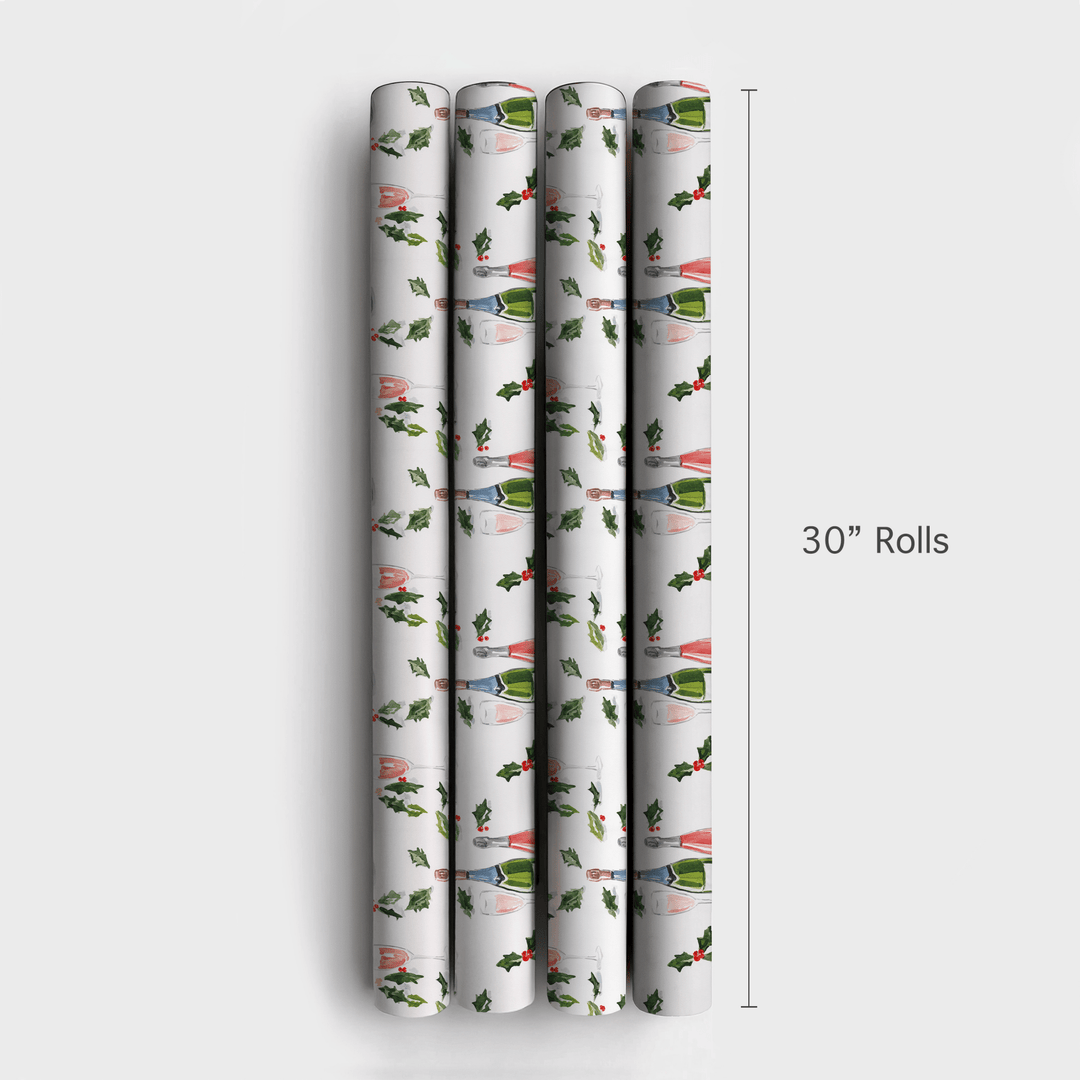 Mistletoe & Bubbly - Wrapping Paper - Aspen & Arlo