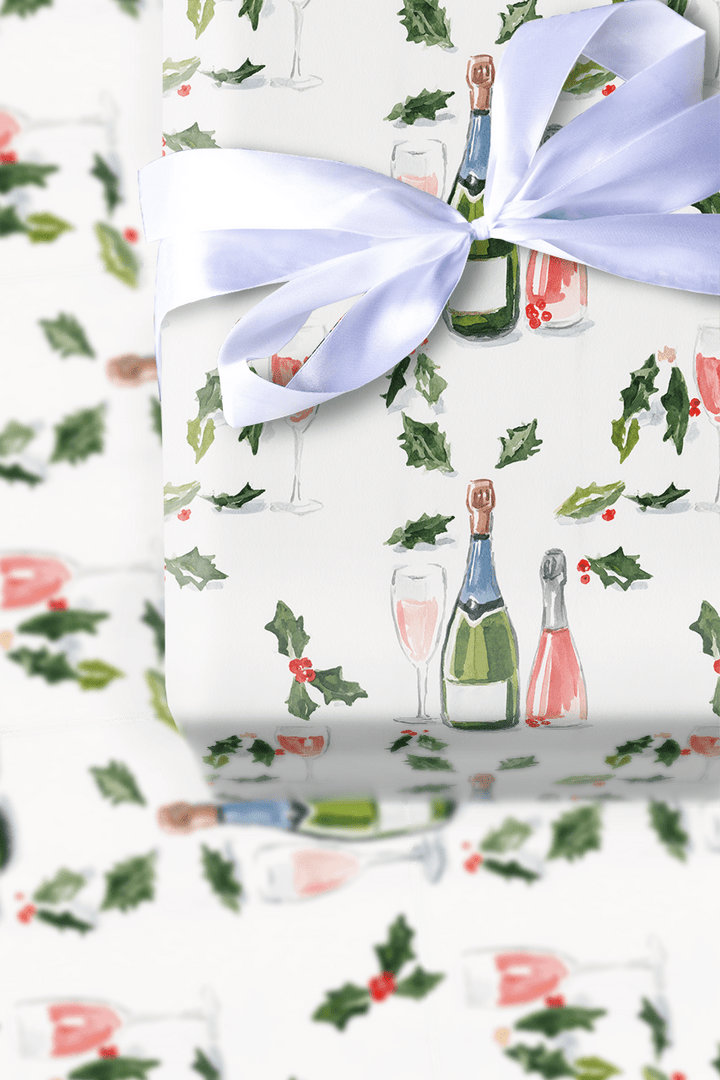 Mistletoe & Bubbly - Wrapping Paper - Aspen & Arlo