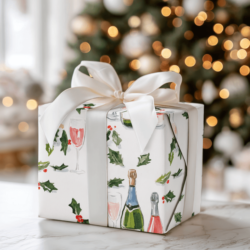 Mistletoe & Bubbly - Wrapping Paper - Aspen & Arlo