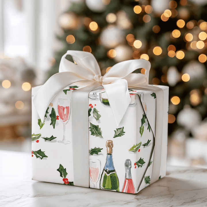 Mistletoe & Bubbly - Wrapping Paper - Aspen & Arlo