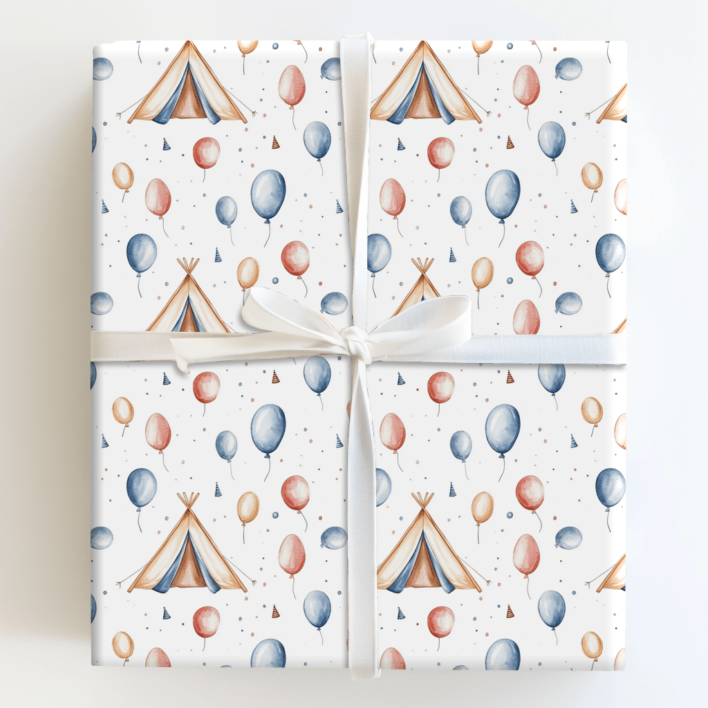 Camp Balloon - Wrapping Paper - Aspen & Arlo