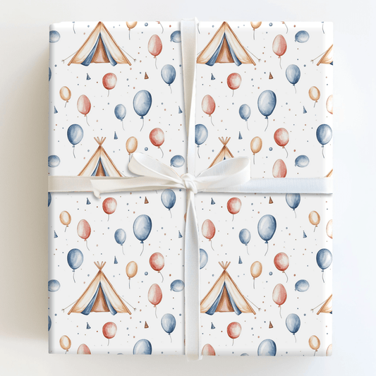 Camp Balloon - Wrapping Paper - Aspen & Arlo