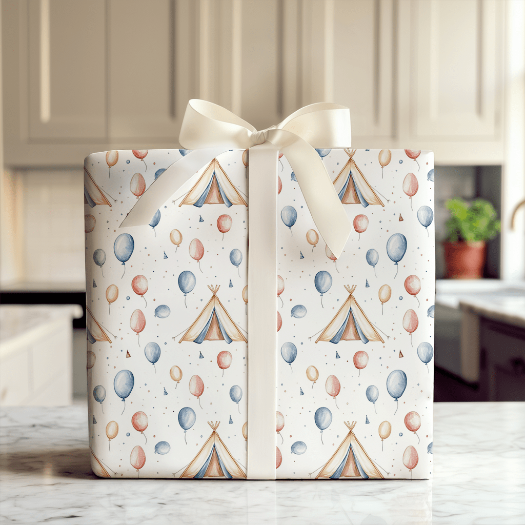 Camp Balloon - Wrapping Paper - Aspen & Arlo