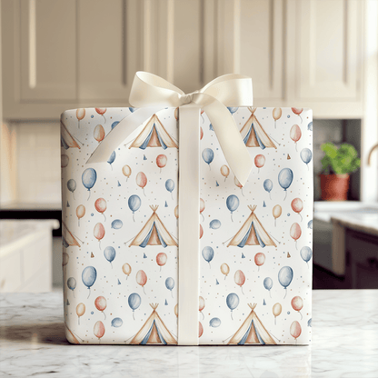 Camp Balloon - Wrapping Paper - Aspen & Arlo